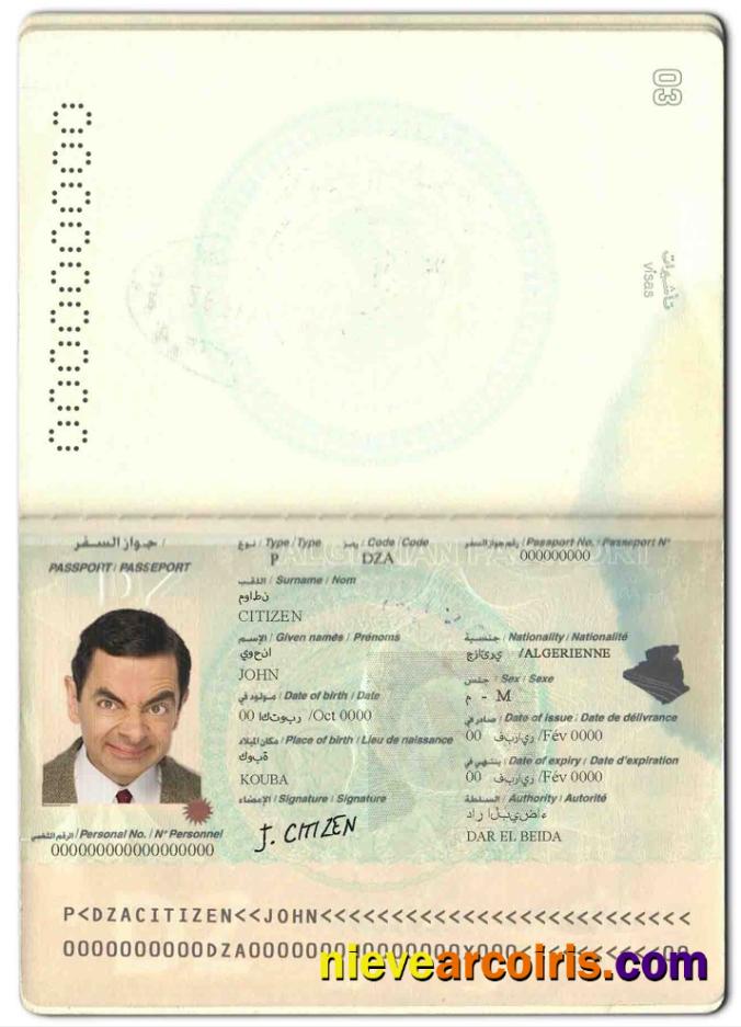 Algeria passport